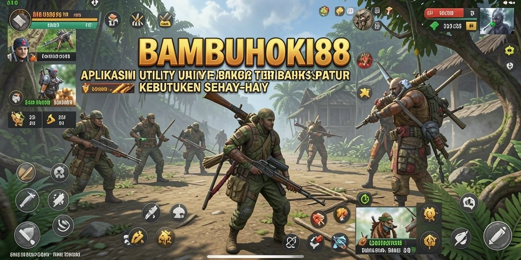 Tampilan antarmuka aplikasi Utility BAMBUHOKI88 yang user-friendly.