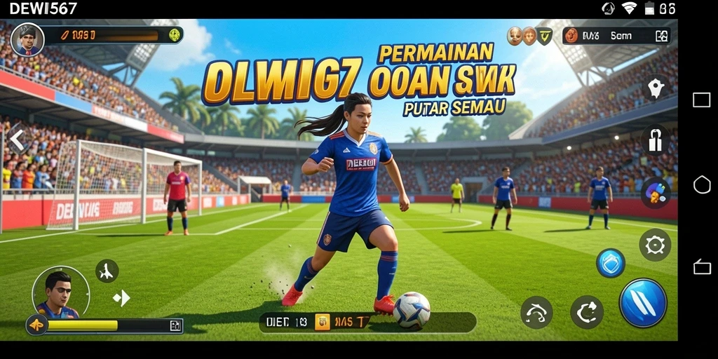 Screenshot DEWI567 menampilkan aksi seru dalam permainan olahraga.