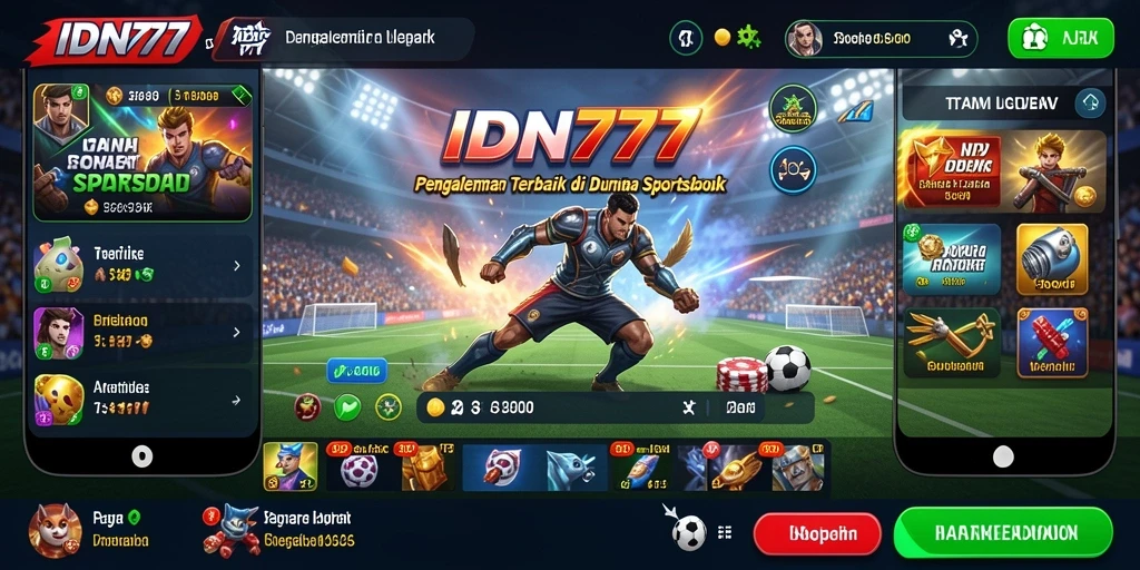 Tampilan antarmuka IDN777 yang menarik dan interaktif.