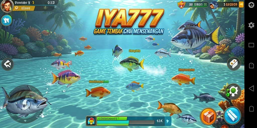Screenshot gameplay IYA777 yang menunjukkan aksi Tembak Ikan yang seru.