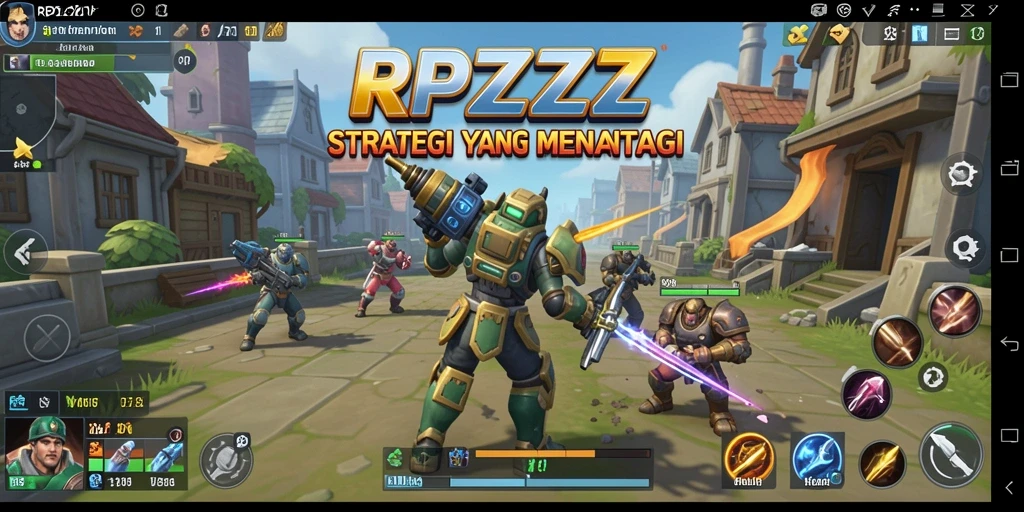 Tampilan utama gameplay RPZZZ menampilkan pertarungan strategi yang mendebarkan.