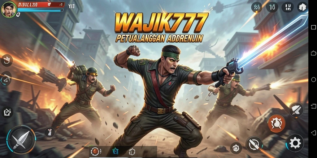 Tampilan aksi mendebarkan dalam gameplay WAJIK777.