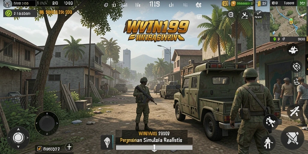 Screenshot menampilkan gameplay mendalam dari WIN199 dengan interaksi simulasi yang realistis.